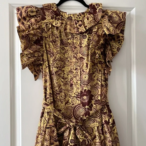 Elsie Tiered Floral Waist-Tie Midi Dress - Picture 5 of 11